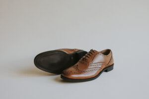 Brown Man S Leather Derby Shoes 300x200